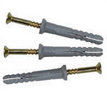 Гвоздевой дюбель 6*80 полипропилен с потайной головкой