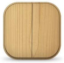 Выключатель 2-кл серия IONICH, о/у, 10А, 220В, сосна