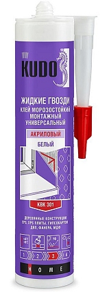 Клей-герметик "Жидкие гвозди" универсальный БЕЛЫЙ 280мл - №1