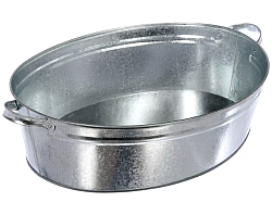 Таз оцинкованный овальный 23л