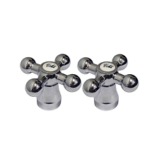 Маховик крест п/кв 7*7 хром (16.1) ТСМ