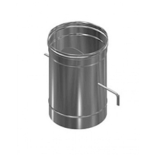 Шибер нерж. поворотный (AISI 430/0,5мм) д.115