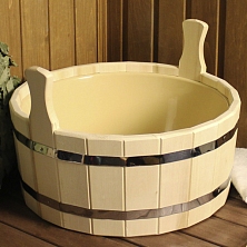 Шайка двуручная 15л с пластмассовой вставкой