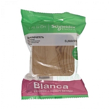 Выключатель 1-кл. ОП Blanca 10А IP20 (сх. 1) 250В с изолир. пластиной ясень SchE BLNVA101015 1210663