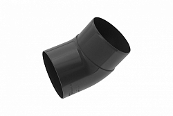 Колено трубы 45° ПВХ - графит
