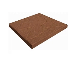 Плитка тротуарная 300*300*30, рисунок тучка, коричневая