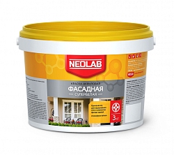 Акриловая супербелая краска "Фасадная" Neolab 3кг