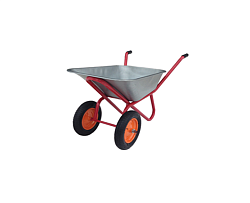 Тачка строительная 110л двухколёсная (колеса пневмо), грузоподъемность 220 кг