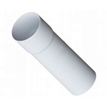 Труба водосточная с муфтой ПВХ (4м) (У) - бел.