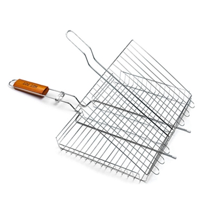 Решетка-гриль универсальная глубокая, большая 58х38х28см - №1