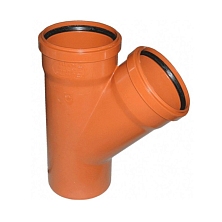 Тройник д=110/110 -45* KZ рыж.цв.