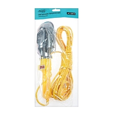 Светильник переносной Luazon Lighting с выключателем под лампу E27, 15 метров, желтый 7006512