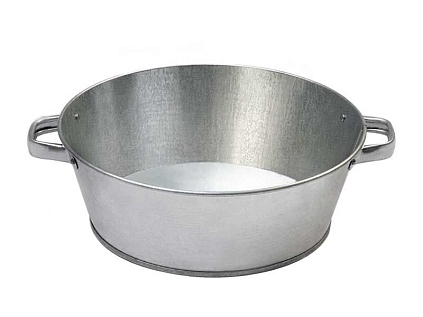 Таз оцинкованный круглый 13л - №1