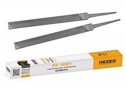 Напильник плоский Rezer FF 1221, для пильных шин и цепей, 200 мм, №3, двойная насечка