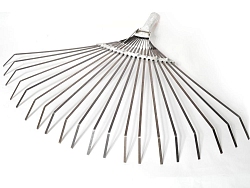 Грабли веерные пластинчатые, 20 зуб., оцинкованные, б/ч