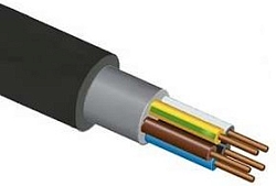 Кабель ВВГнг(А)-LS 4*1,5 ОК (N PE) 0,66кв Альфакабель 656839