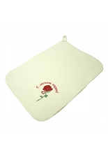 Коврик "С легким паром!" (роза)