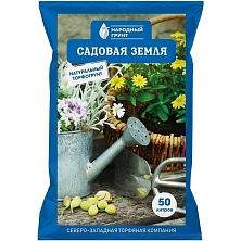 Грунт Садовая земля "Народный грунт" универсальный 50л