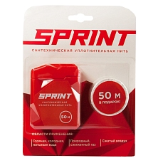 Нить уплотнительная Sprint 50м бокс + 50м катушка, блистер (04061)