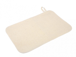 Коврик без рисунка (серый/белый)