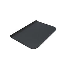 Лист предтопочный BLACK НЕРЖ 600*400*0,5мм (R75)