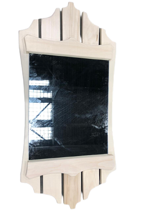 Зеркало банное 430мм прямоугольное - №1