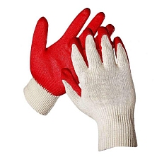 Перчатки х/б Облитые (1 слой)