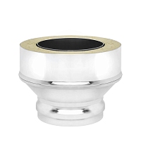 Переход на сэндвич нерж. (AISI 430/0,5мм) д.120х200 (ММ)