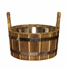 Шайка с нержавеющей вставкой 6л Добрыня