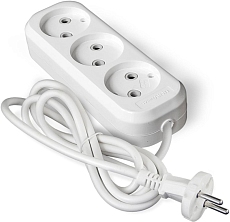 Удлинитель 3х3м без заземл. 10А IP20 Е-203 ПВС 2х0.75 АБС-пластик UNIVersal 9631964