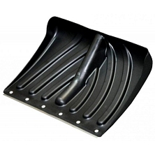 Лопата пластмассовая  снеговая "Крепыш" с планкой 440*315мм Б/Ч