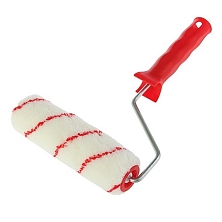 Валик  "Для работ с ВОДНЫМИ ЛКМ" 240мм полиамид Красная нить в комплекте с ручкой ЭКСПЕРТ