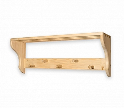 Вешалка с полкой (5 гвоздиков)