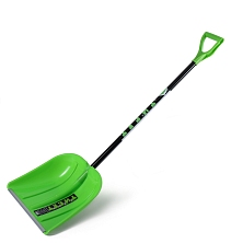 Лопата пластмассовая снеговая "Тибет" 420*420мм алюминиевый черенок+ V ручка