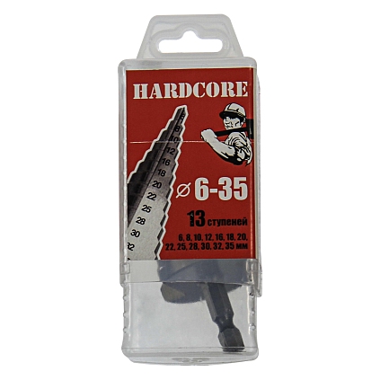 Сверло по металлу шаговое 6-35мм (13ступ.) - №1