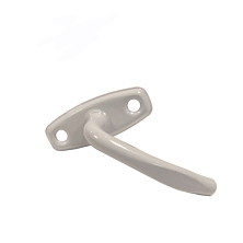 Ручка с накладкой (для завертки врезной) полимер белая