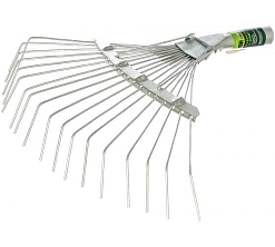 Грабли веерные пластинчатые, 18 зуб., оцинкованные, б/ч