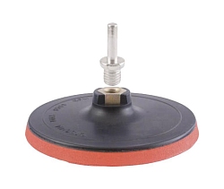 Тарелка опорная 125мм с липучкой для УШМ и Дрели с неопреновой прокладкой, гайка М14