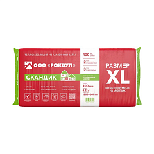 Утеплитель РОКВУЛ Лайт Баттс СКАНДИК XL 100*600*1200 6 плит (4.32м2, 0,432м3)