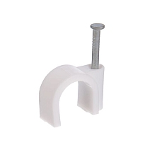 Скоба 12мм круглая пластиковая (50шт)