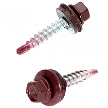 Саморез кровельный 4,8*35 RAL 3005 (красное вино)