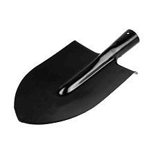 Лопата штыковая из рельсовой стали с ребром жесткости 210*290*405мм, б/ч