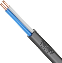 Кабель TOKOV ELECTRIC ВВГ-Пнг(А)-LS 2х1.5 ОК (N) 0.66кВ (м) УТ000028385