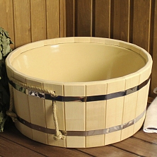 Таз 20л с пластиковой вставкой