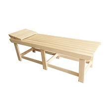 Лежак с подголовником