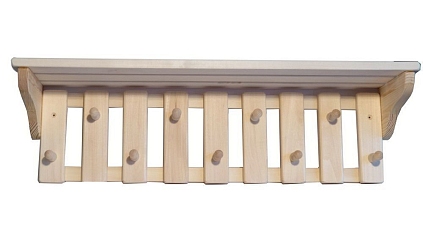 Вешалка - полка 9 крючков - №1