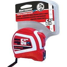 Рулетка 5*25 мм каучук с автостопом и магнитом двусторонняя 603525