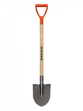 Лопата Zolder штыковая (копальная) остроконечная рельсовая сталь с черенком и V-ручкой