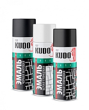 Эмаль-аэрозоль универсальная Белая матовая 520мл KUDO KU-1101