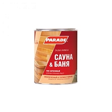 Лак для саун акриловый САУНА & БАНЯ п/матовый 0,9кг (Распродажа)